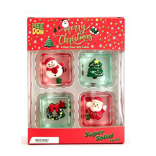 2026 New NeeDoh Mini 4 Pack Nice Cube Soft Squishy Squeeze Fidget Toy Anti‑Anxiety Sensory Stress Relief Toy