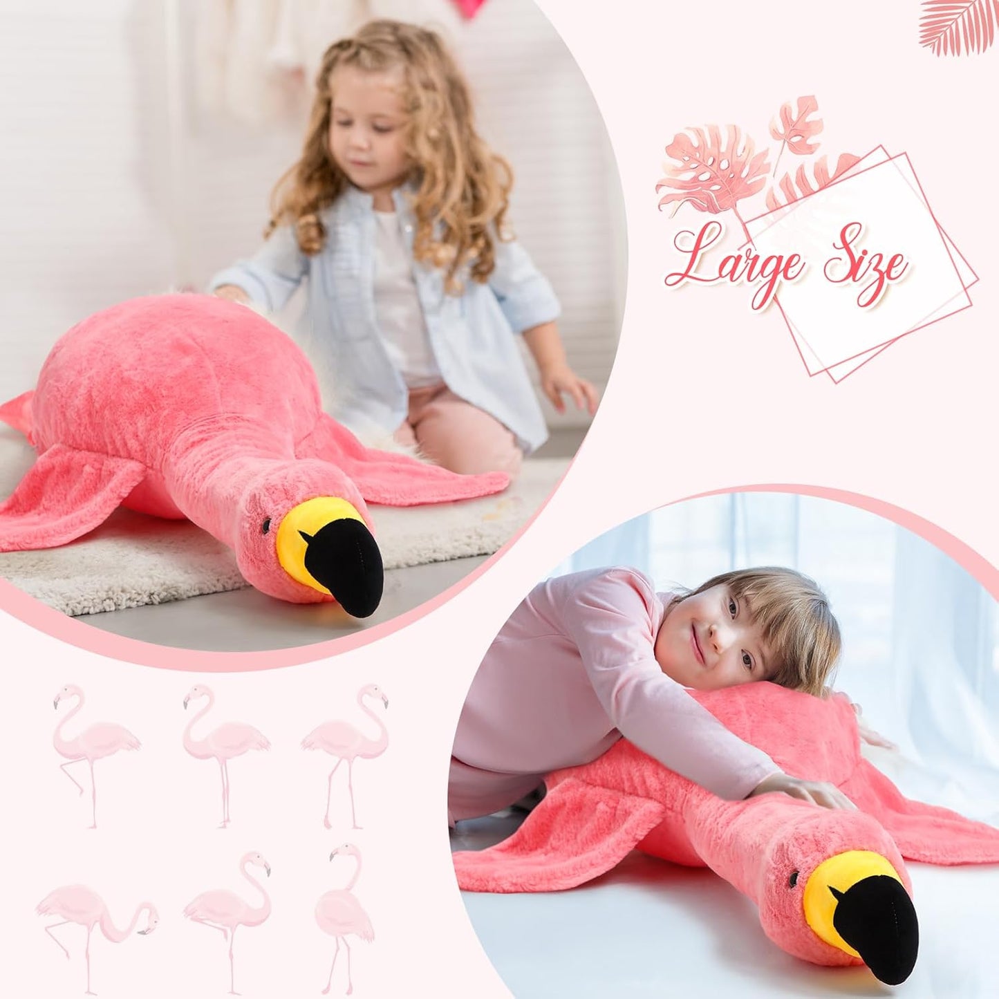 Giant Flamingo Cuddly Pillow™