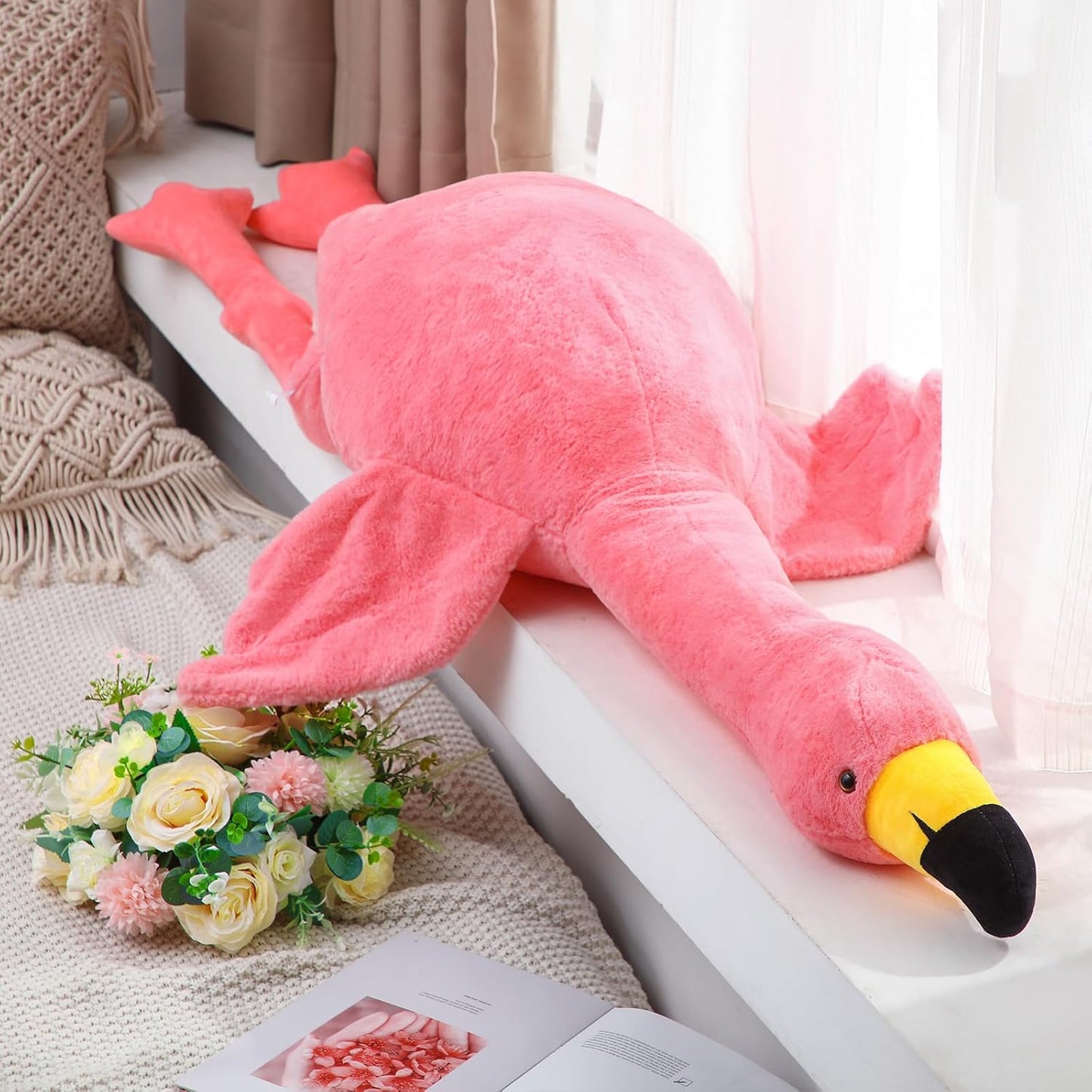 Giant Flamingo Cuddly Pillow™