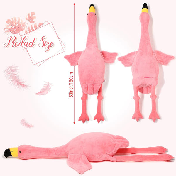 Giant Flamingo Cuddly Pillow™
