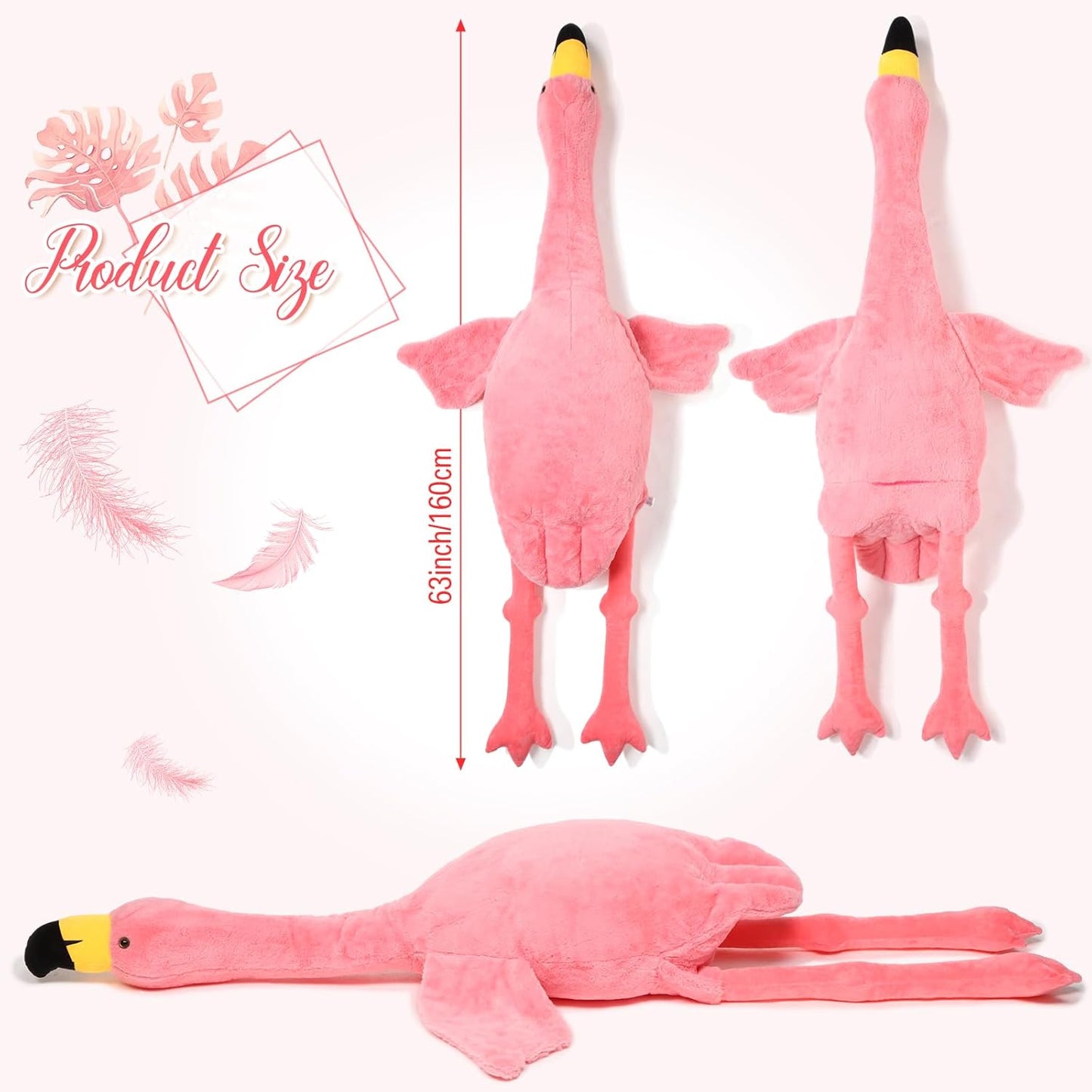 Giant Flamingo Cuddly Pillow™