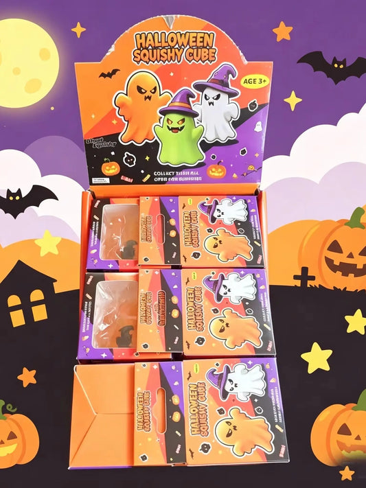 2027 Needoh Baby Boos Halloween Strss Ball Fidget Sensory Toys Press Squeeze Stress Relief Anxiety Squishy Toys for Adults Gifts