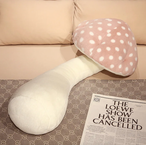 Luxe Mushroom Plush Pillow ππ