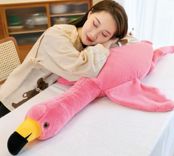 Large Flamingo body pillow