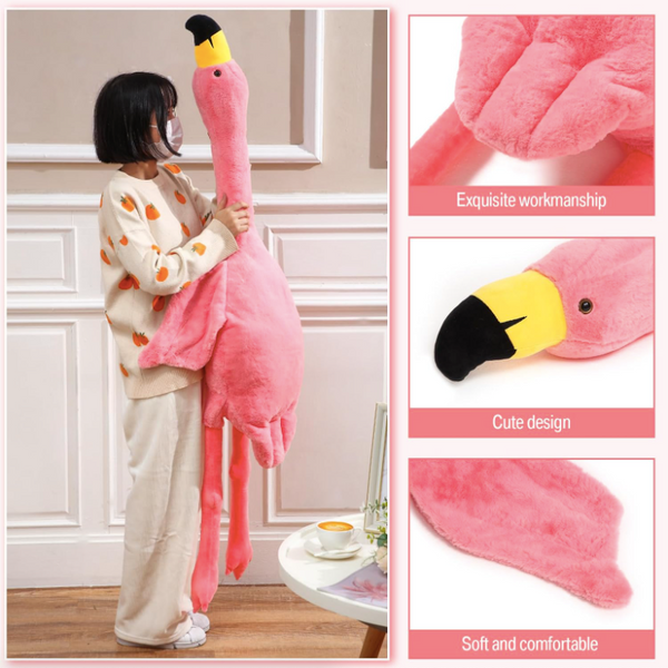 Large Flamingo body pillow