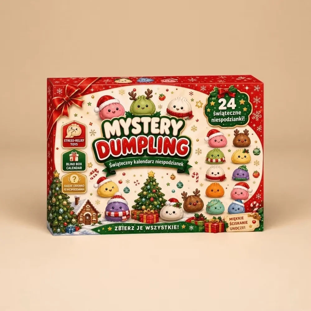 Soft Christmas Dumpling Advent Calendar Fidget Anxiety Relief Mystery Dumplings Toy Slow Resilience Decompression