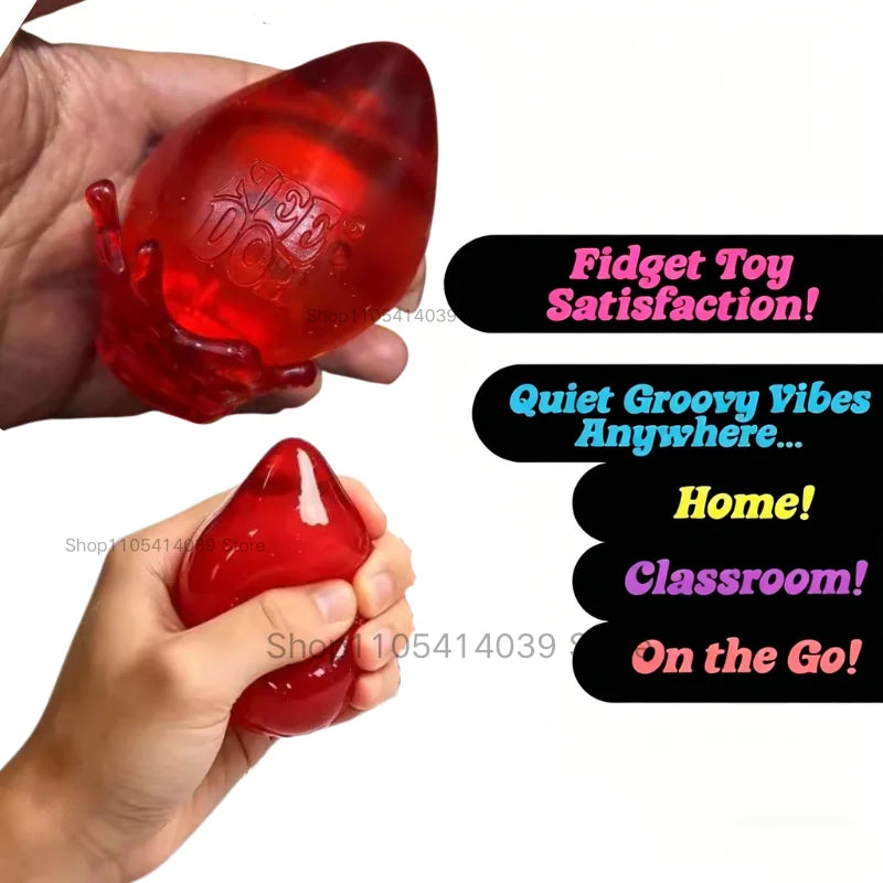 Schylling Nee Doh Maltose Drop Shaped Pinch Toy Soft Sensory Fidget Toy Stress Relief Blind Box Gift