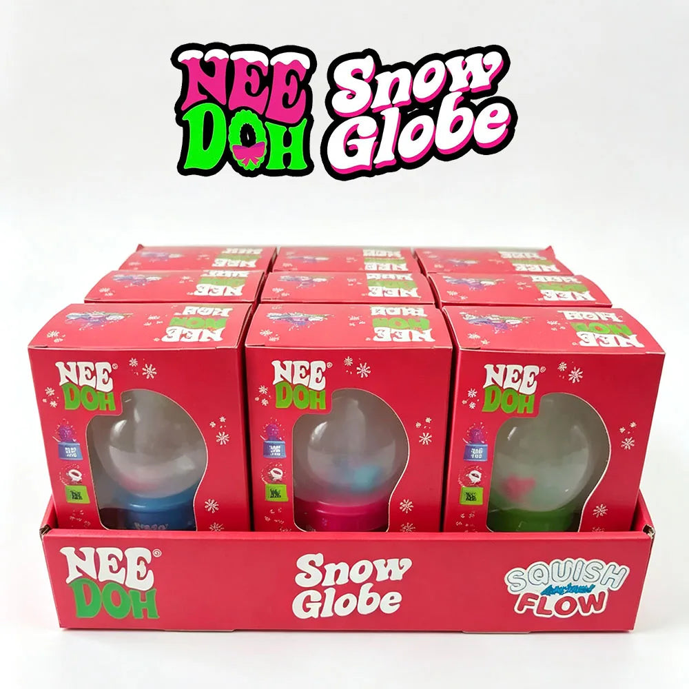 Schylling NeeDoh New Squish Flow Snow Globe Crunch Crunch Stress Relief Toy Squeeze Toy Nice Cube Sensory Toy for Adults Gifts