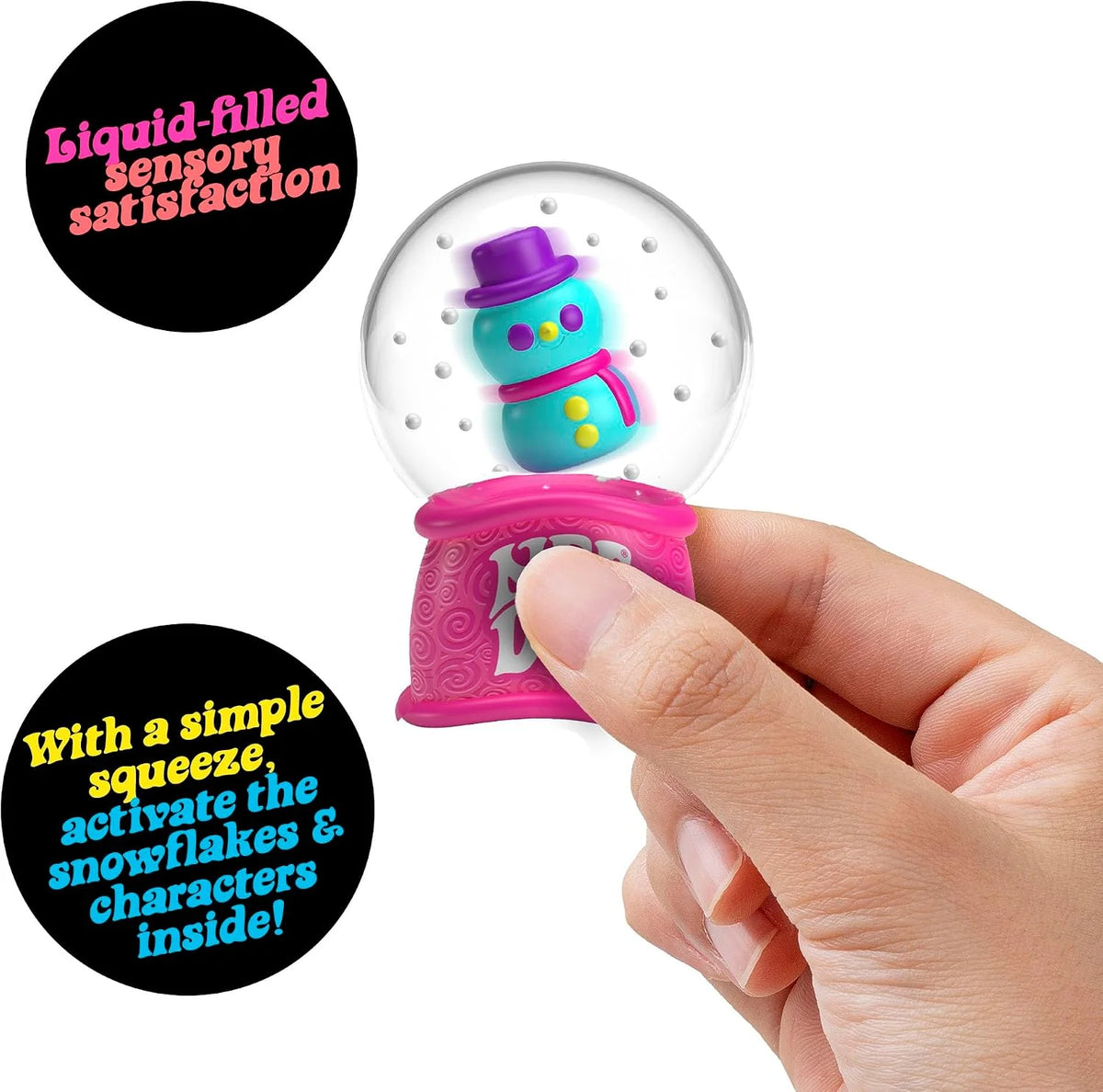 Schylling NeeDoh New Squish Flow Snow Globe Crunch Crunch Stress Relief Toy Squeeze Toy Nice Cube Sensory Toy for Adults Gifts