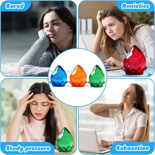 Schylling Nee Doh Maltose Drop Shaped Pinch Toy Soft Sensory Fidget Toy Stress Relief Blind Box Gift