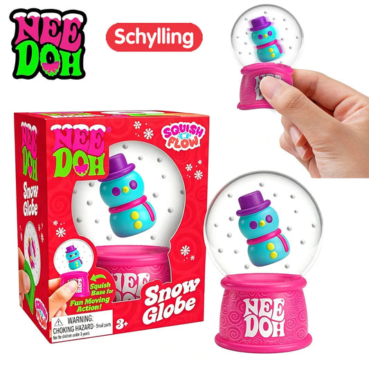 Schylling NeeDoh New Squish Flow Snow Globe Crunch Crunch Stress Relief Toy Squeeze Toy Nice Cube Sensory Toy for Adults Gifts